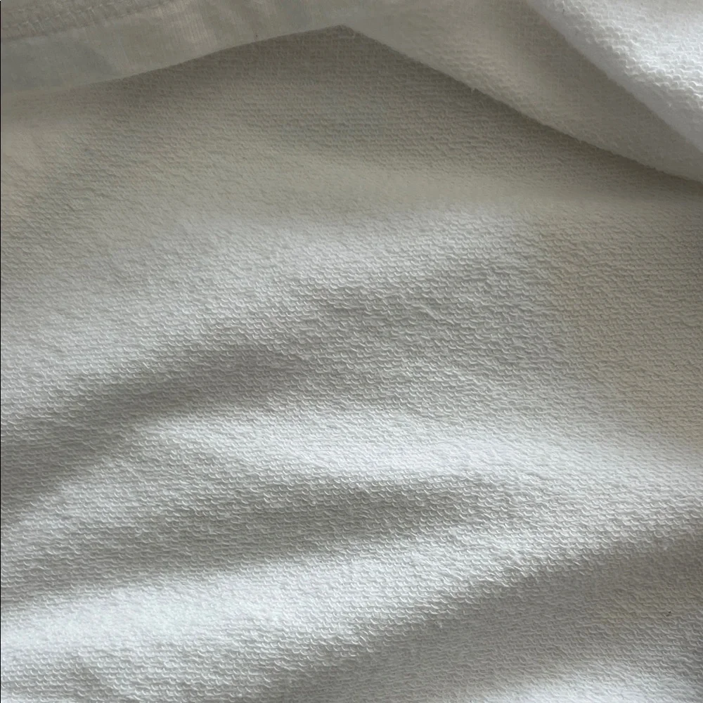 Talbots Classic White Cowl Neck Sweatshirt with drawstring size small